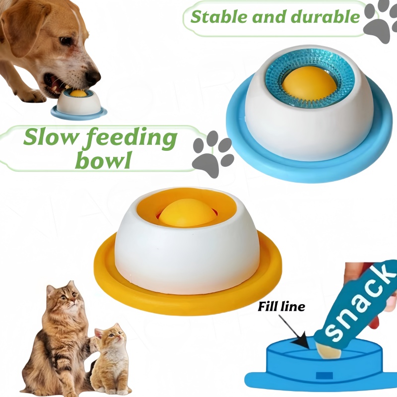 Pet Slow Food Bowl Dog Cat Lic - Dog Puzzle Feeder Toy recension och pris