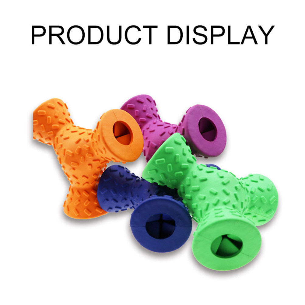1Pcs Dog Chew Feeding Rubber T - Rubber Treat Dispensing Dog Toy recension och pris