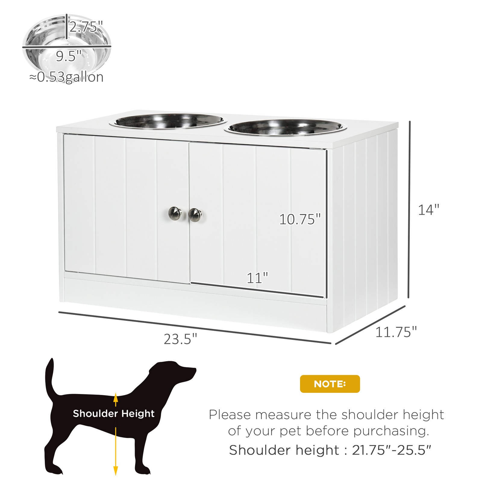 Magnetic-Door Dog Food Storage - Pet Feeders recension och pris