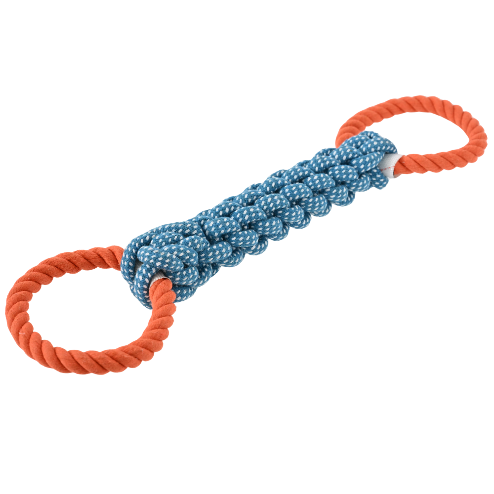 15PCS/Carton Double Ring Cotto - Dog Rope Toy Aggressive Chewers recension och pris