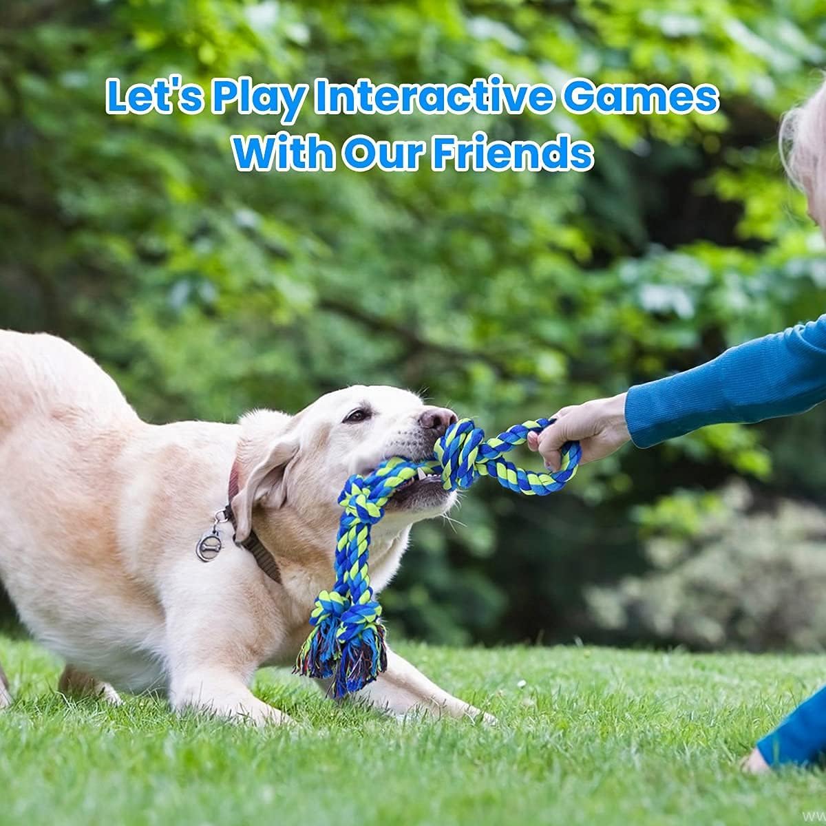 Tough Rope Dog Toys for Large  - Dog Rope Toy Aggressive Chewers recension och pris