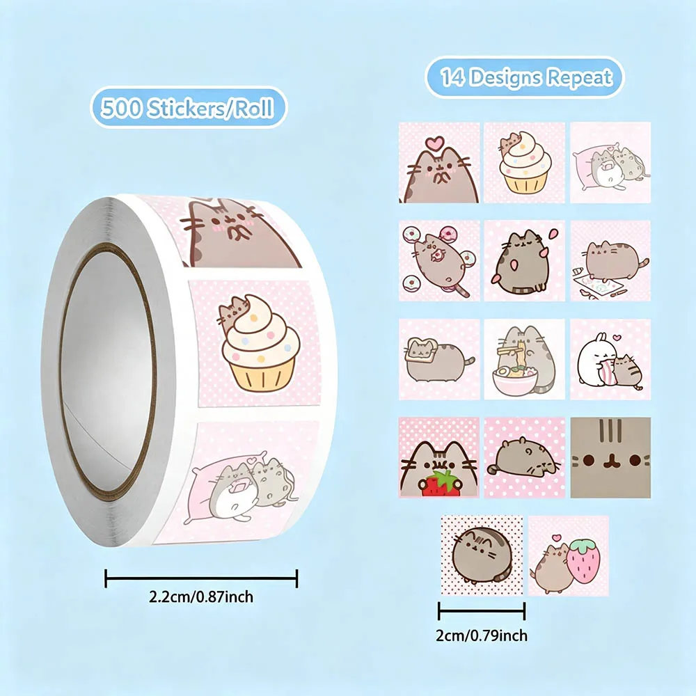 Hou 500pcs Pusheen Cartoon Cat - Cat Toys recension och pris