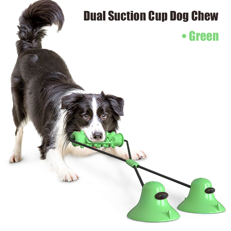 Dual Suction Cup Dog Chew Tug  - Suction Cup Dog Tug Toy recension och pris