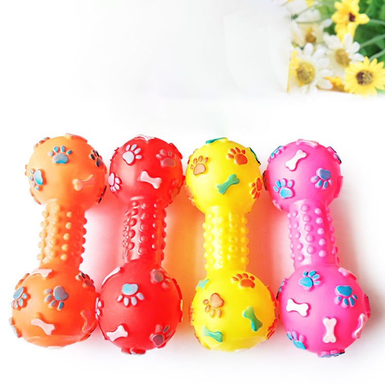 New Pet Dog Squeaky Toy - Dumb - Teeth Cleaning Dog Chew Bone recension och pris