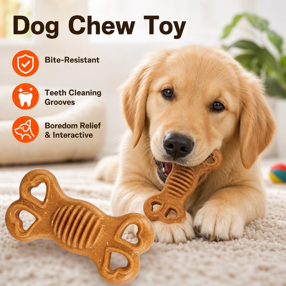 Indestructible Dog Chew Toy Bo - Teeth Cleaning Dog Chew Bone recension och pris