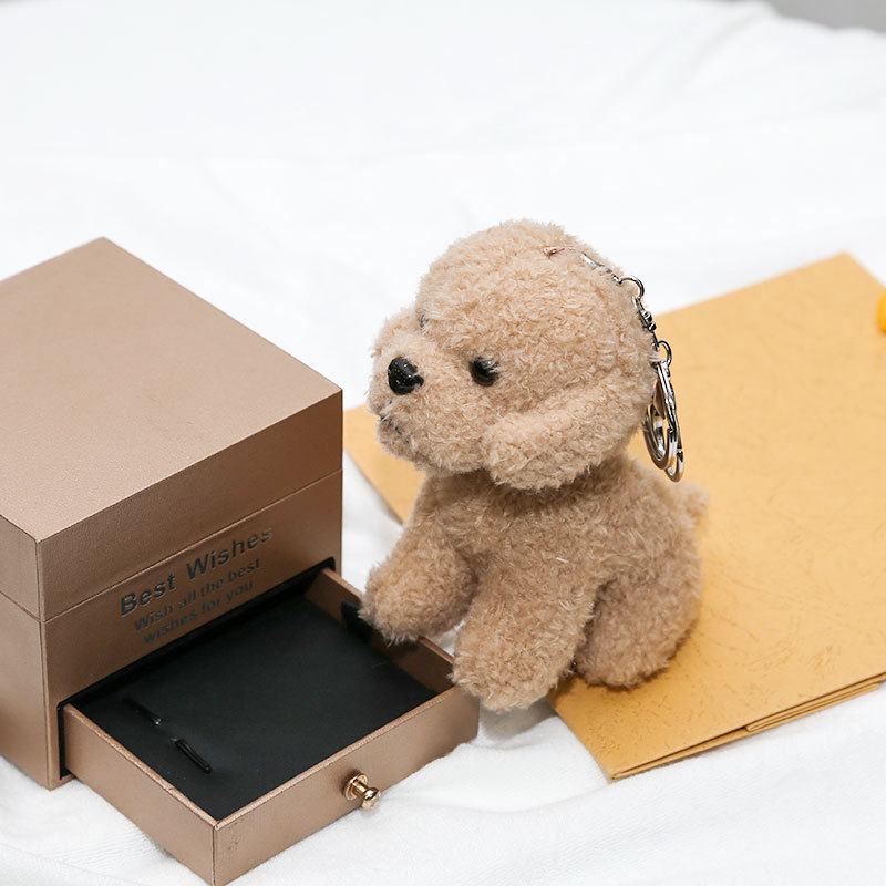 New 12cm Cute Teddy Dog Plush  - Interactive Squeaky Plush Dog Toy recension och pris